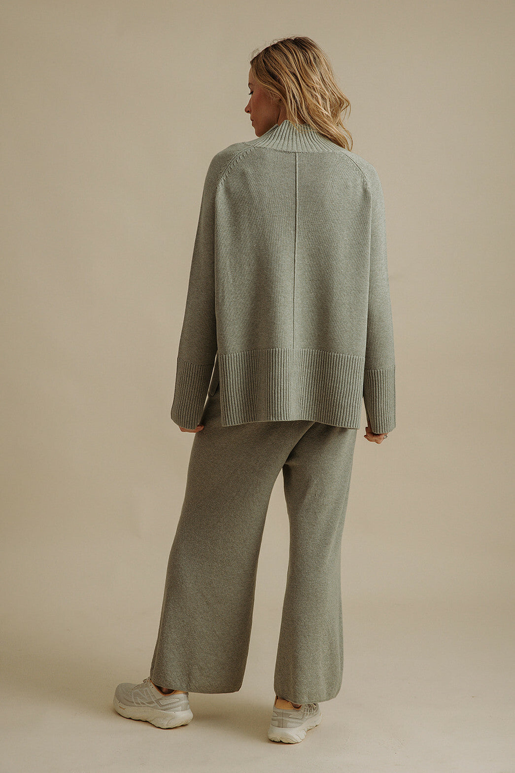 Harmony Mock Neck Pullover- Acacia