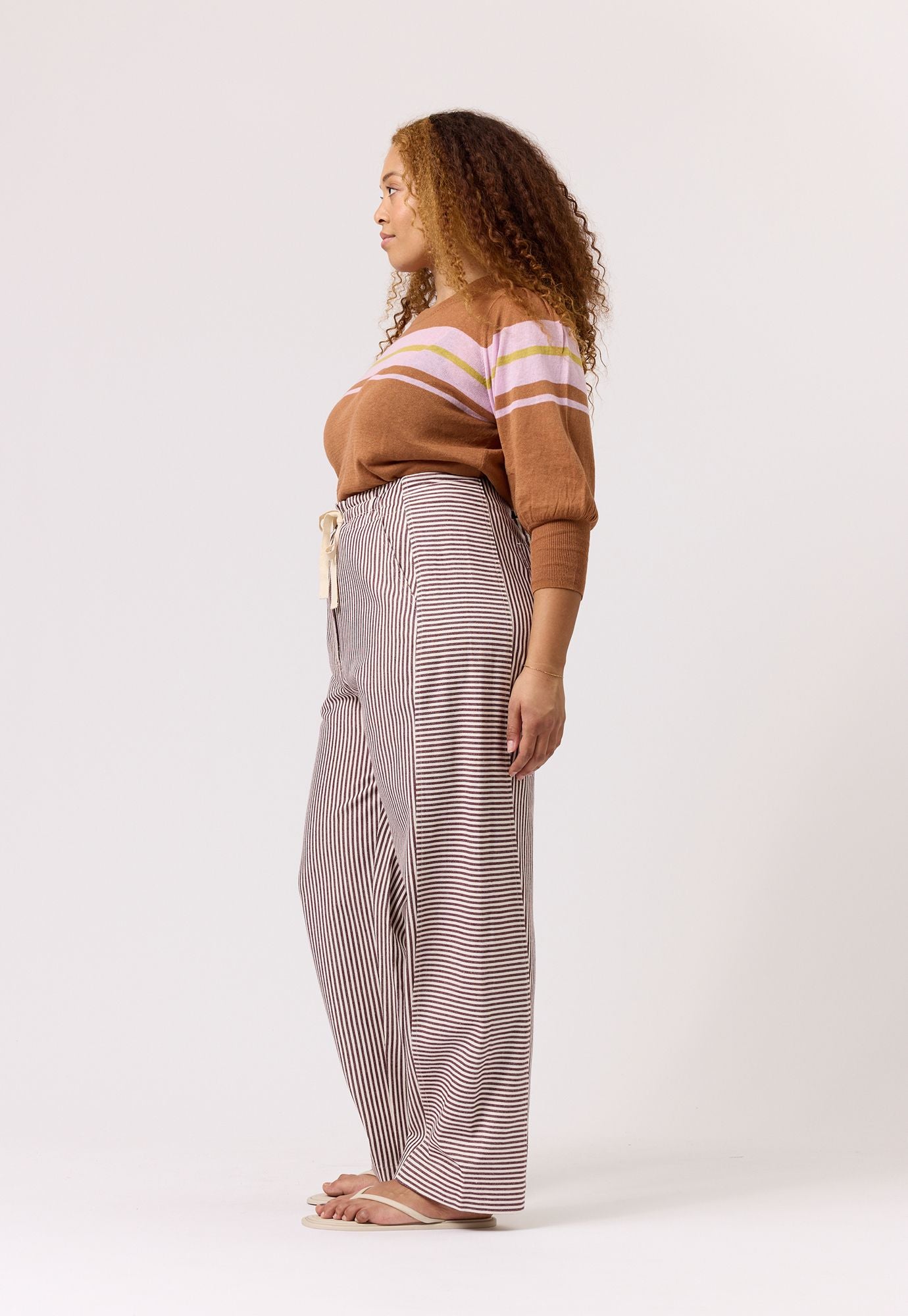 Harriet Pant- Ochre Stripe