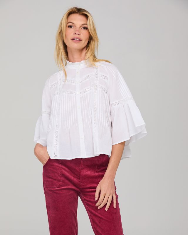 Boom Shankar Haru Embroidered Shirt White