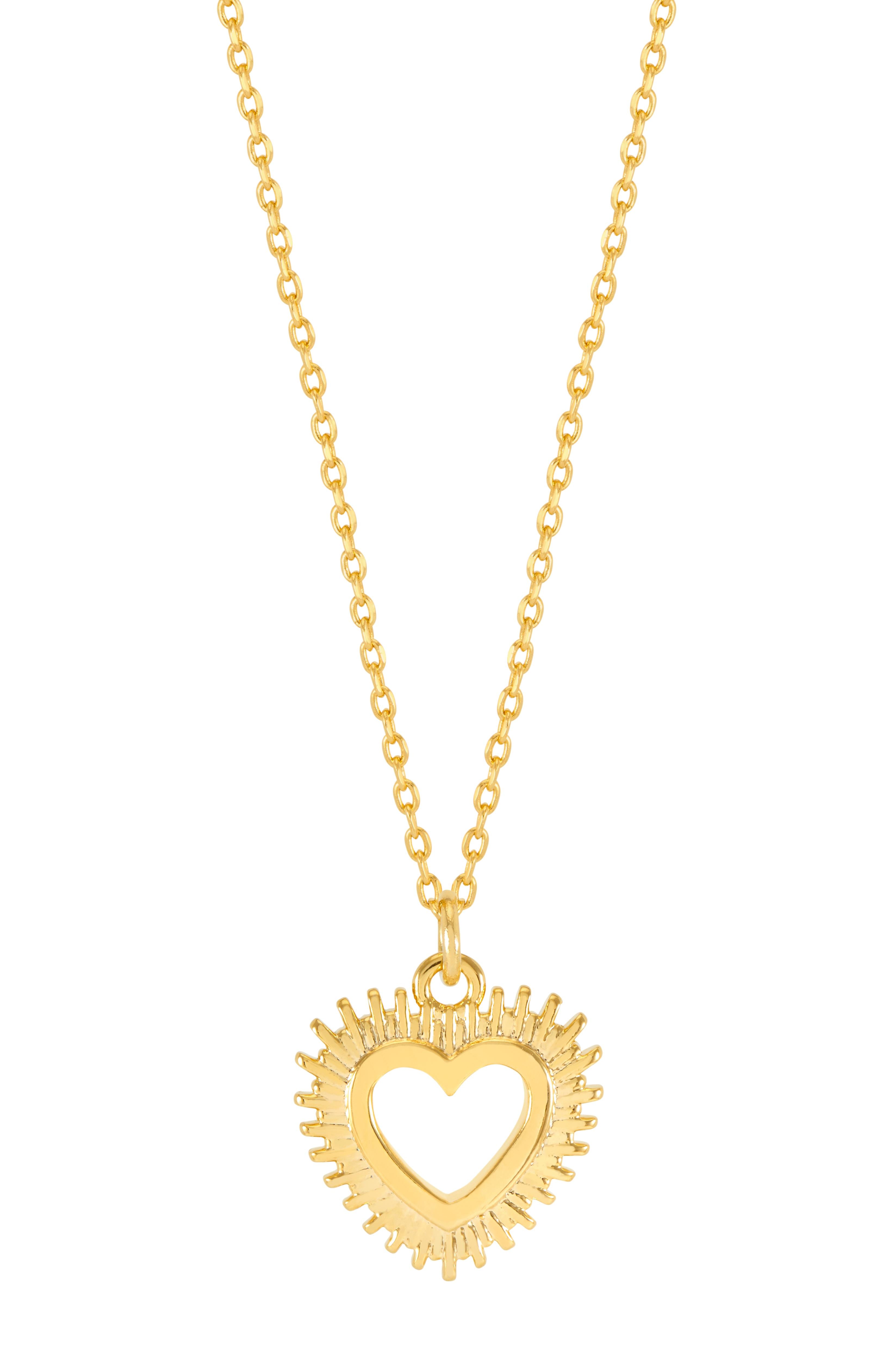Estella Bartlett Heartburst Necklace-Gold plated