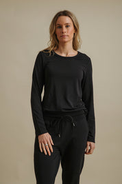 Talamaya Heavenly Longsleeve Top in Meteorite