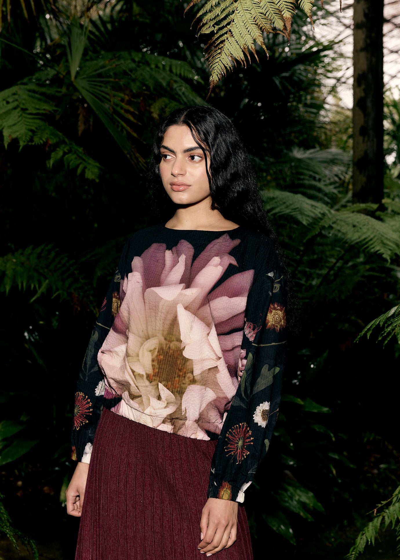 Nancybird Helena Top in Floratone Print