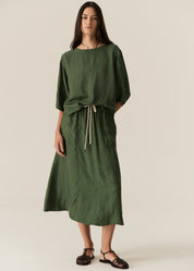 POL Henri Cupro Tee in Green