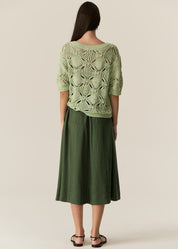 Henri Tie Skirt- Green