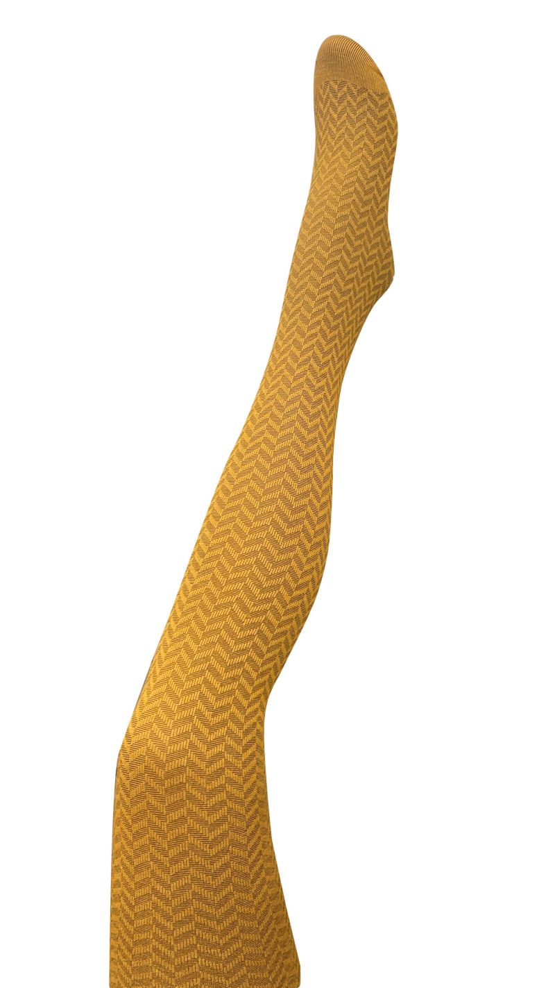 Herringbone Merino Wool Tights