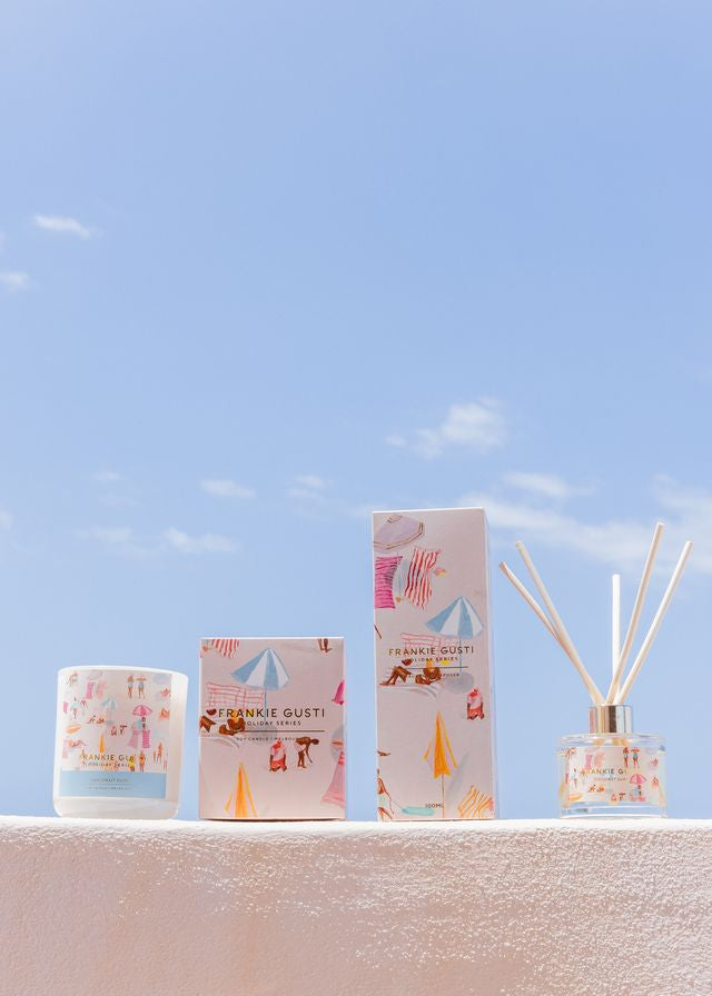 Frankie Gusti Holiday Series Candle & Diffuser Coconut Surf