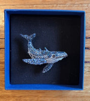 Trovelore Humpback Whale Ebbellished Brooch Pin