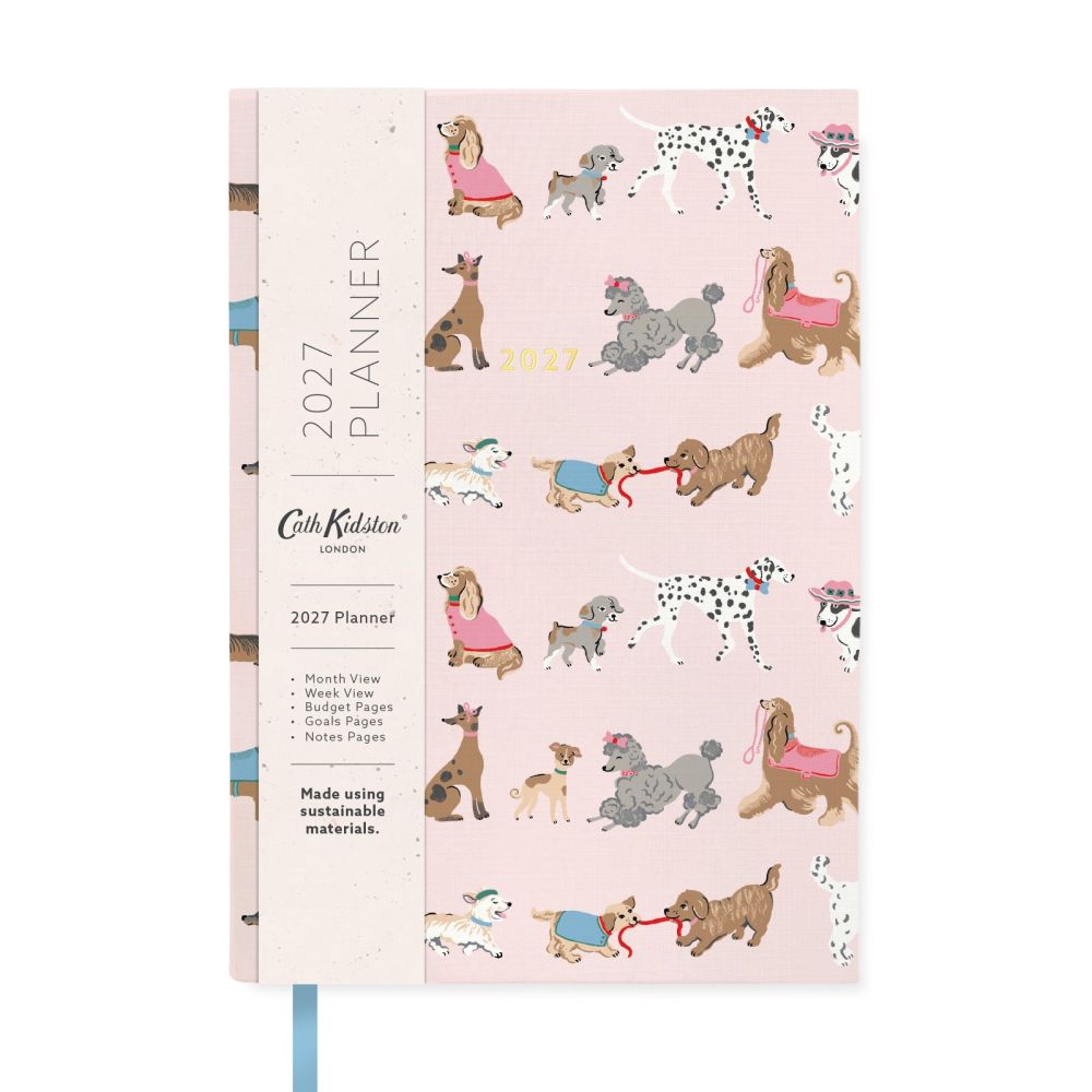 Cath Kidston 2027 A5 Soft Cover Diary Dogs