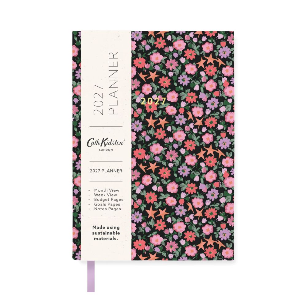 Cath Kidston 2027 A6 Soft Cover Diary Stars & Flowers
