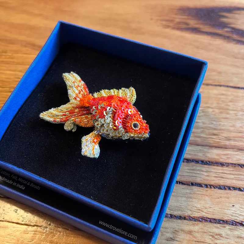 Fantail Goldfish Brooch