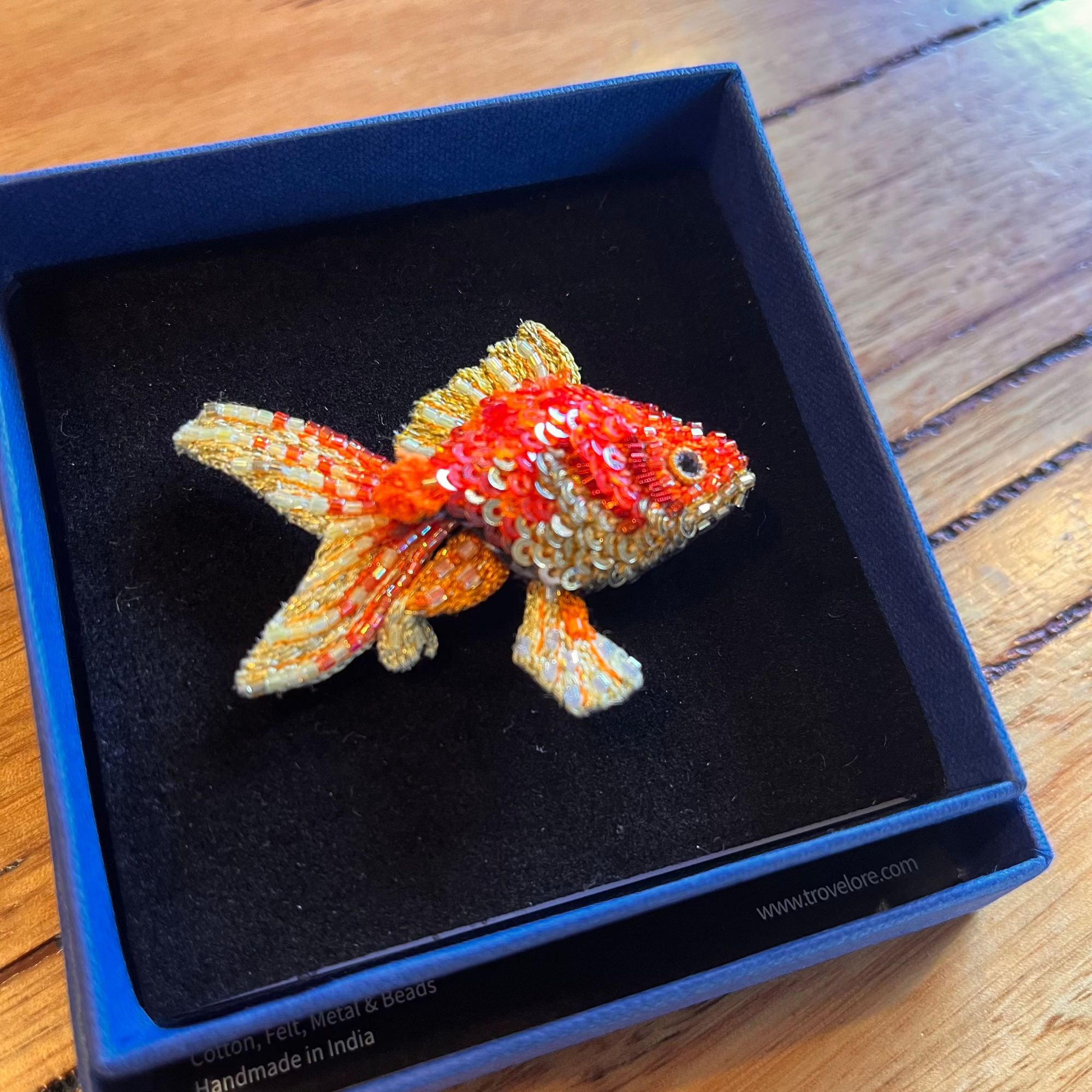 Fantail Goldfish Brooch