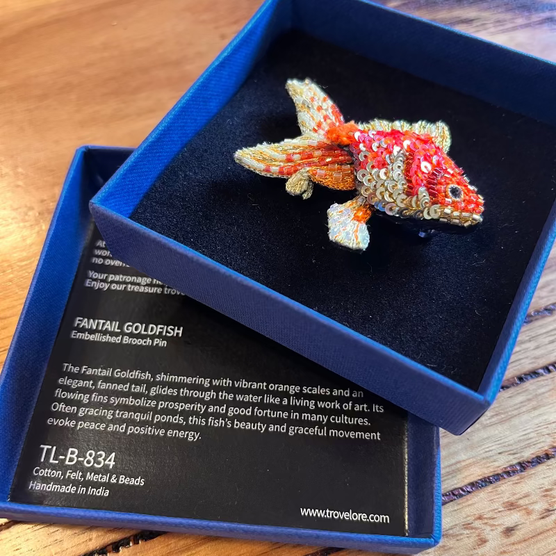 Fantail Goldfish Brooch
