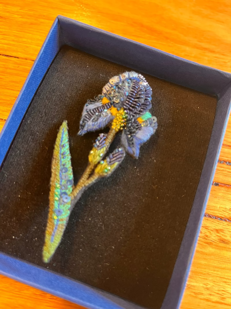 Wild Iris Brooch