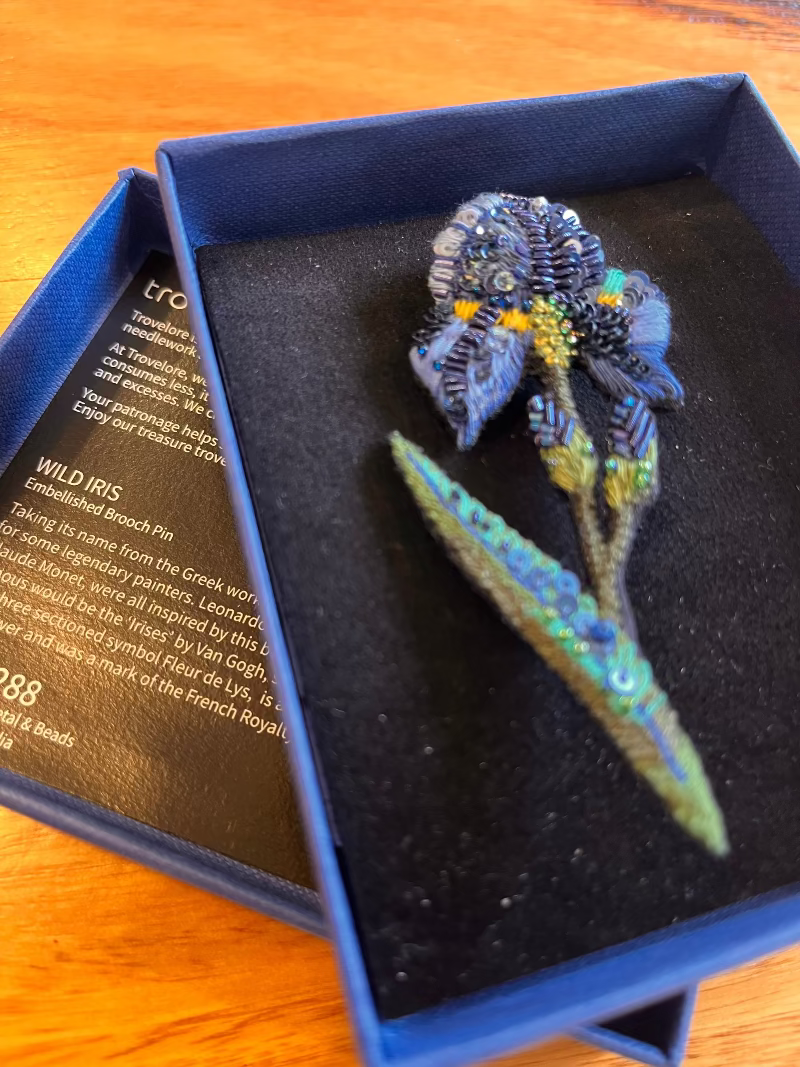 Wild Iris Brooch