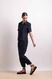 In Contrast Pant- Indigo