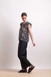 In Print Top- Khol