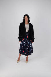 In Transit Alpaca Cardigan- Black