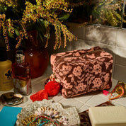 Sage x Clare Indiana Large Terry Pouch-Carnelian