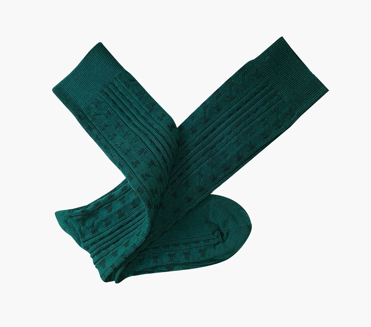Tightology Industry Wool Long Socks in Green