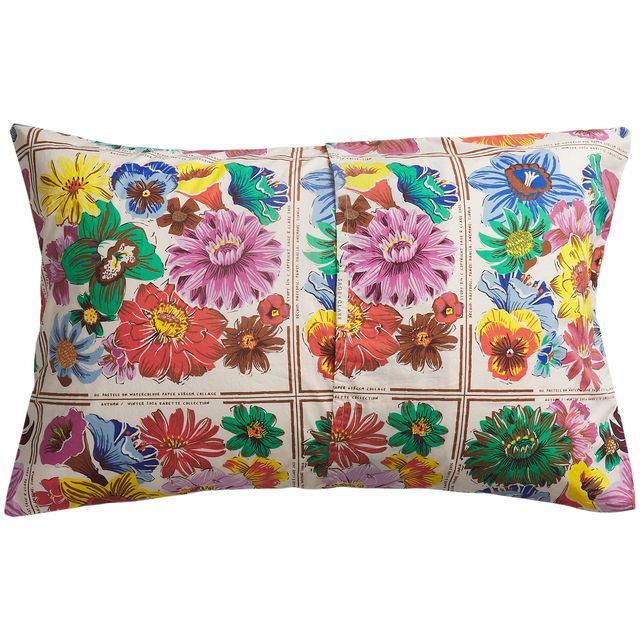 Ines Cotton Pillowcase Set- Porcelain