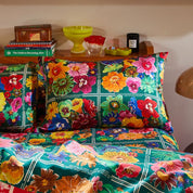 Ines Silk Pillowcase- Verdant