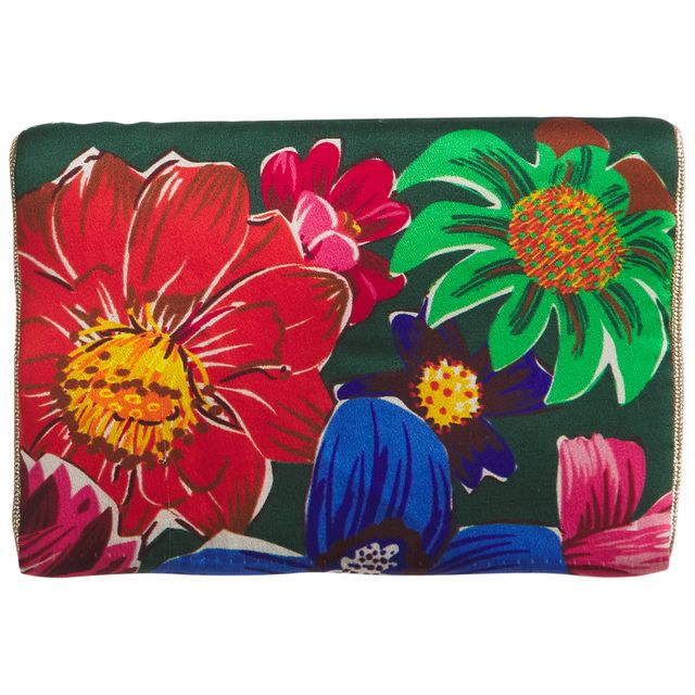 Ines Silk Pouch-Verdant