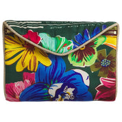 Sage and Clare Ines Silk Pouch Verdant