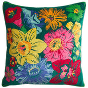 Sage x Clare Ines Velvet Cushion Verdant