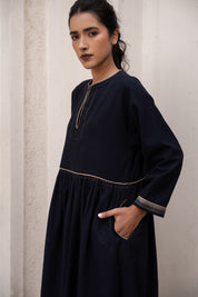Iris Dress- Navy