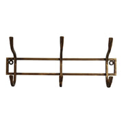 CC nteriors Iron 3 Hook in Antique Brass Finish