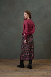 Isa Skirt- Black Bluebell Grove