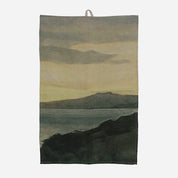 Island at Dusk Linen Tea Towel