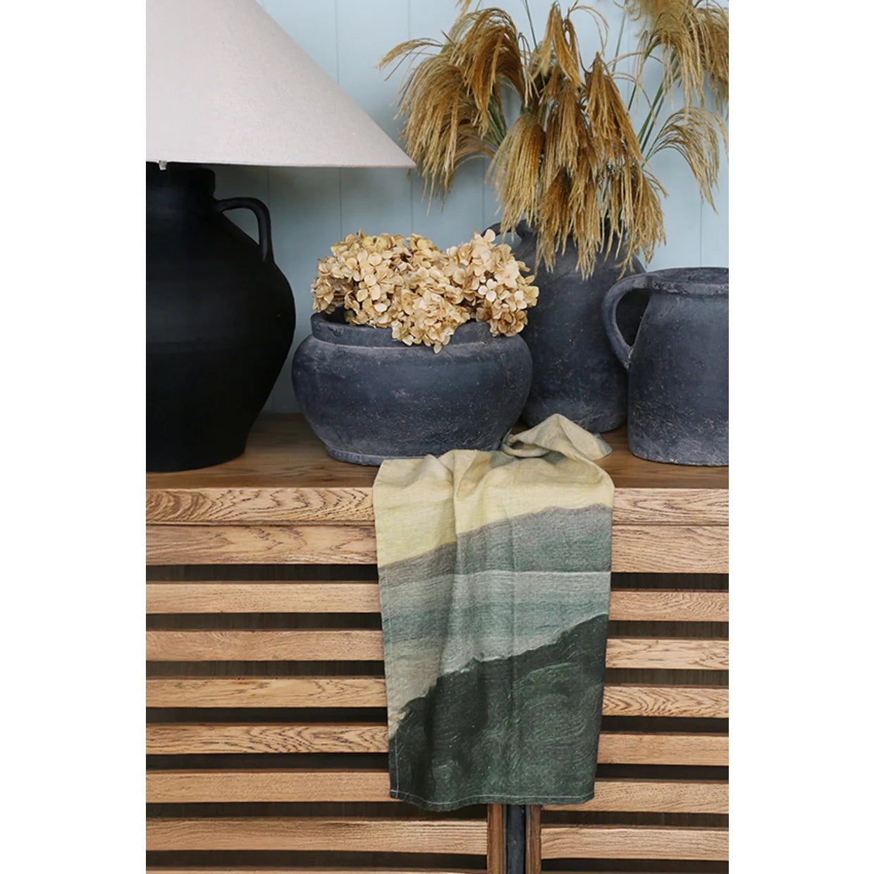 CC Interiors Island at Dusk Linen Tea Towel