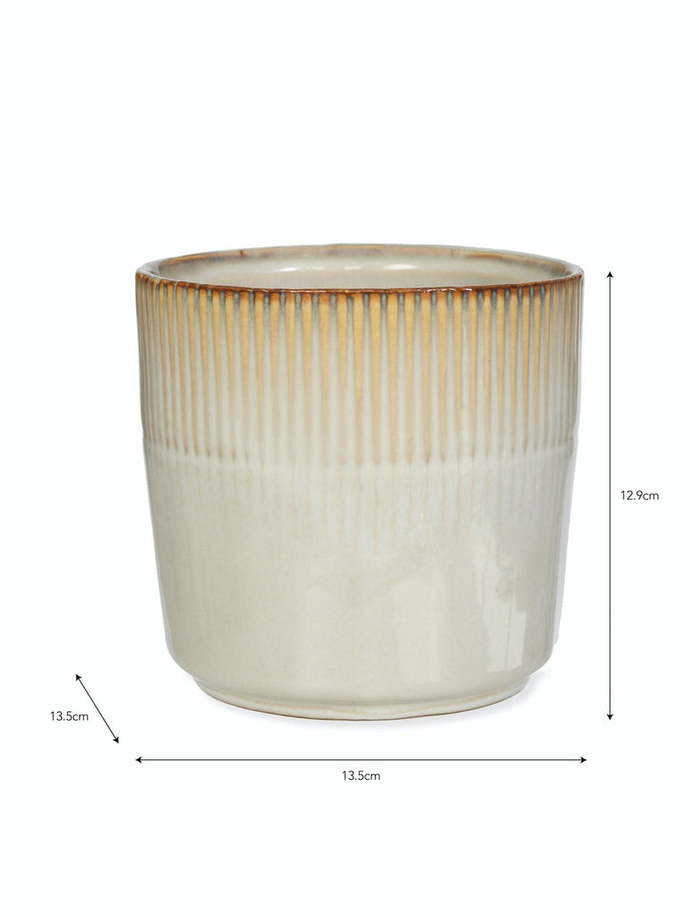 Ivory Hillseley Pot- 13.5cm