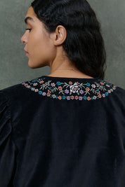 Duras Velvet Jacket- Black