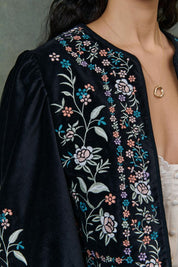 Duras Velvet Jacket- Black