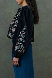Duras Velvet Jacket- Black