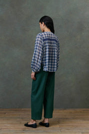 Jally Shirt- Blue Chilly Checks