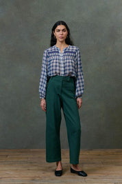 Jally Shirt- Blue Chilly Checks