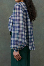 Jally Shirt- Blue Chilly Checks