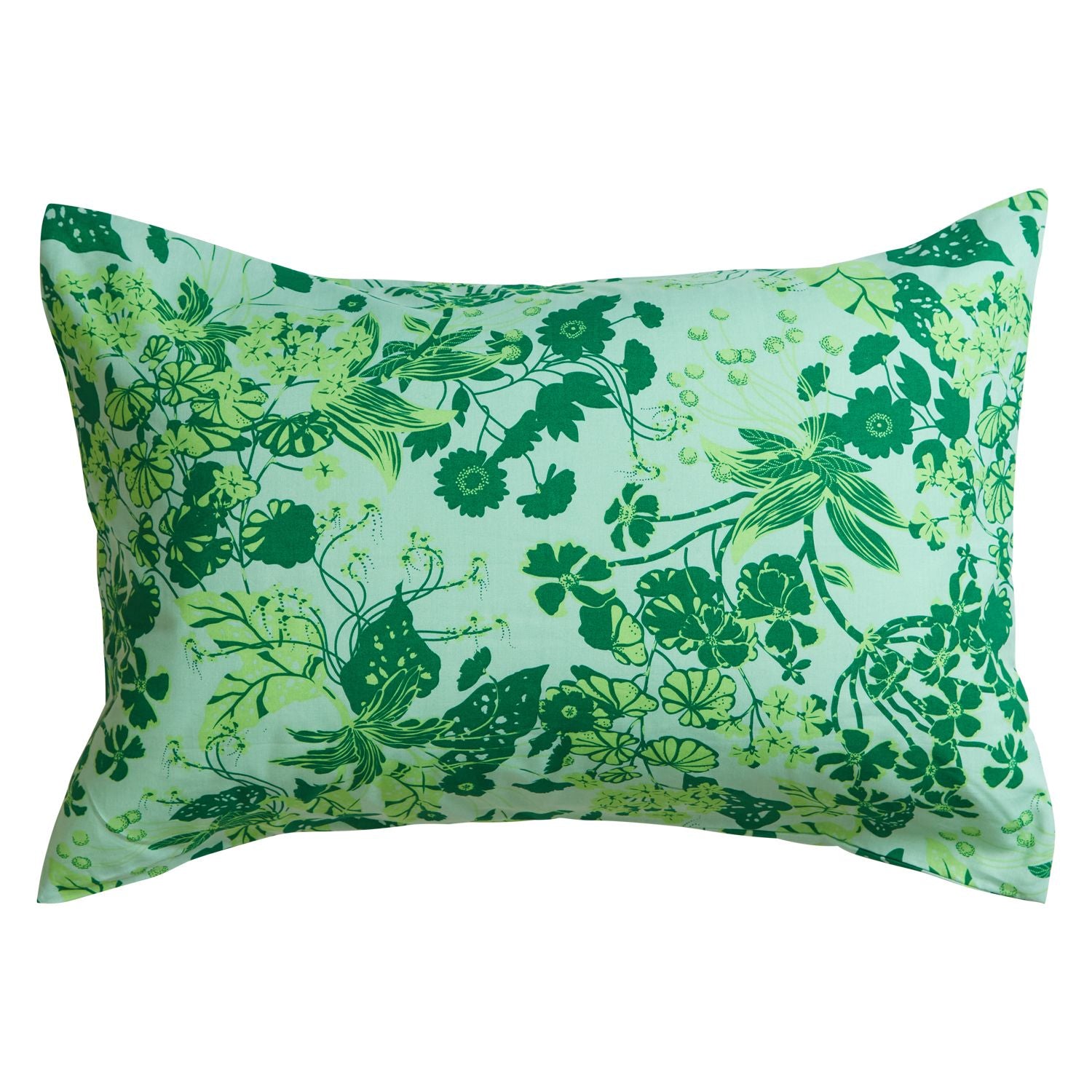 Sage and Clare Jeanette Cotton Pillowcase Set in Jade