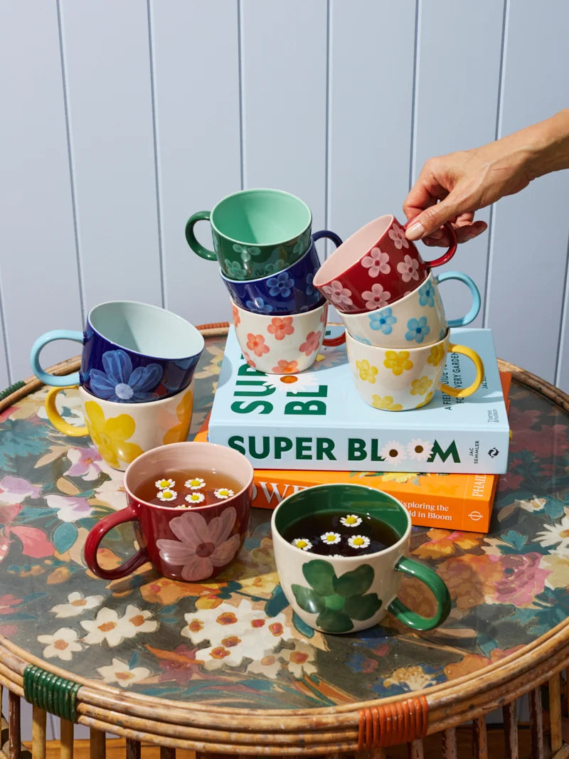 Daisy Chino Mug- Wine