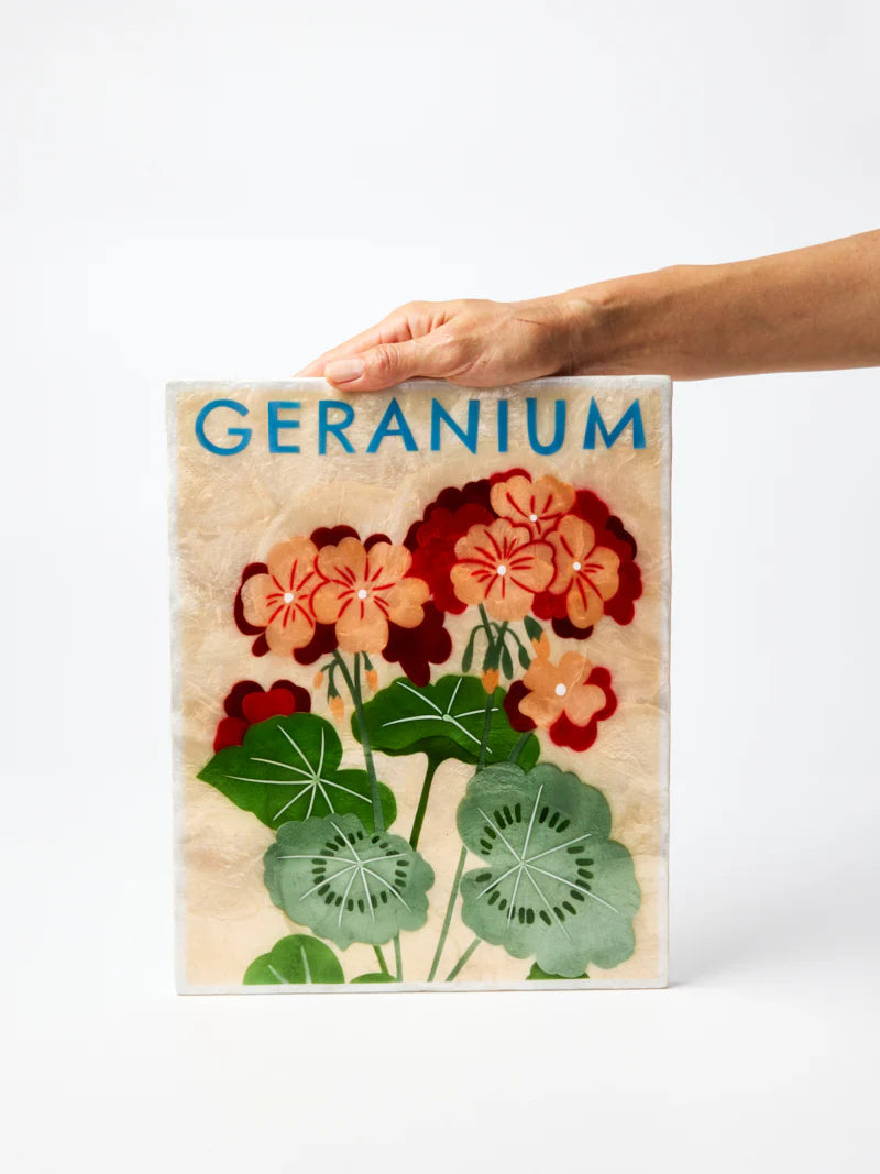 Market Wall Art- Geranium
