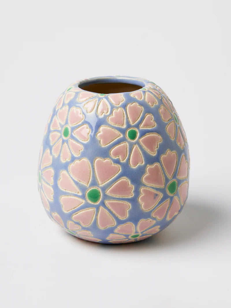 Jones & Co Pollen Daisy Vase in Pink