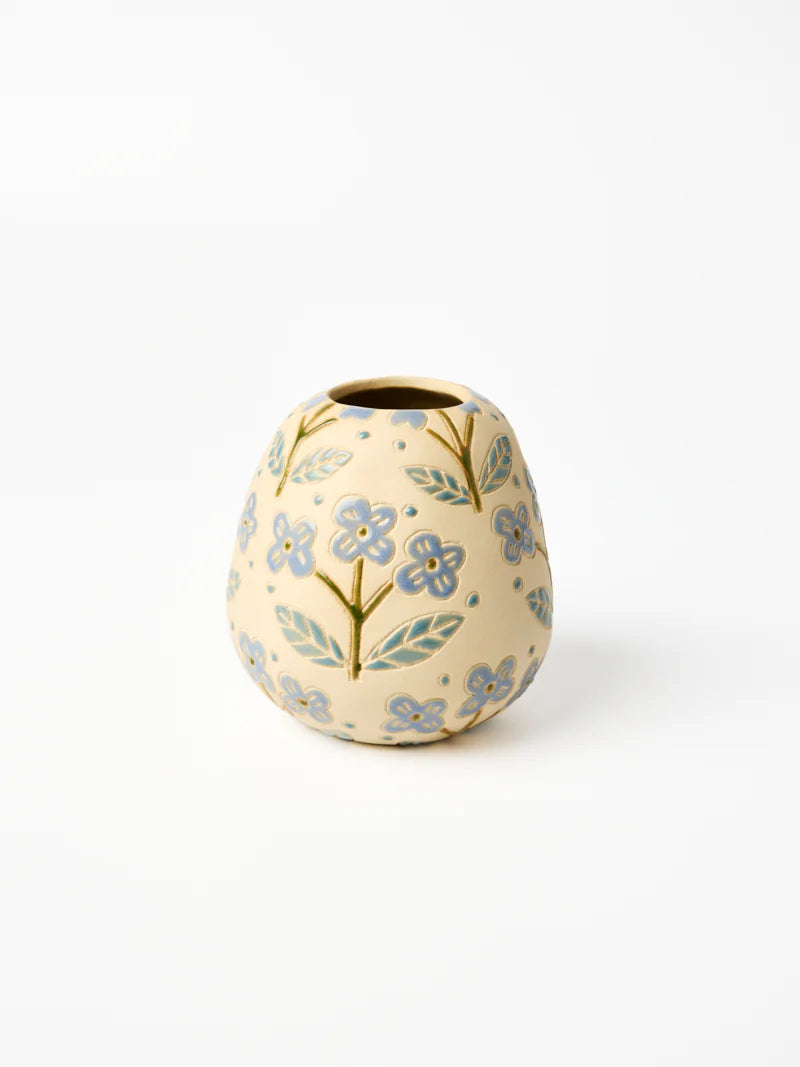 Jones & Co Pollen Vase Blue Floret