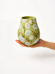 Jones & Co Juniper Vase Green