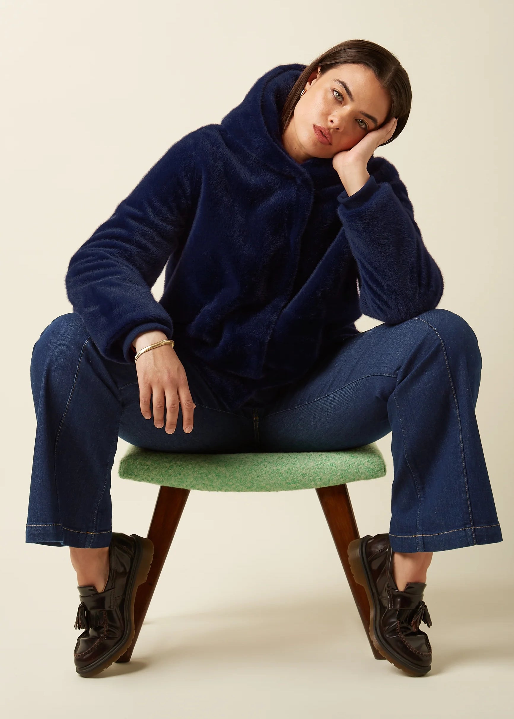 King Louie Judy Coat Phoenix in Evening Blue