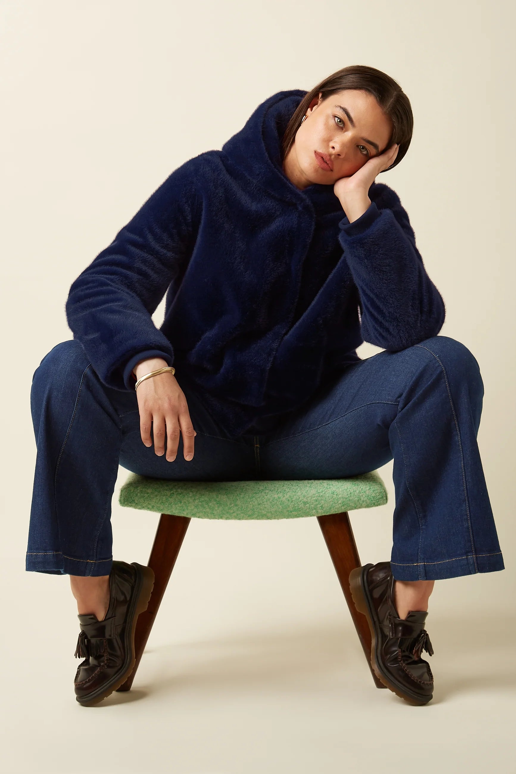 King Louie Judy Coat Phoenix in Evening Blue