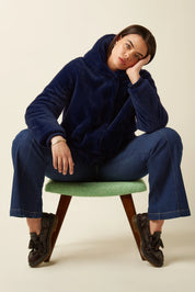 King Louie Judy Coat Phoenix in Evening Blue