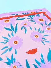Square Silk Cotton Scarf- Eye See You